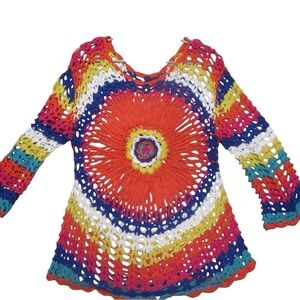Colorful Crochet Women's Top